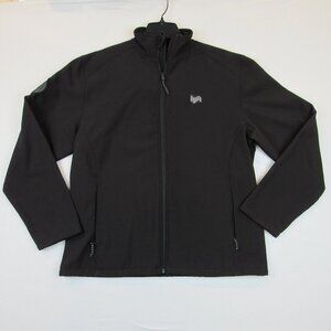 Lyft Men's Size 2XL Black Full Zip Soft Shell Jacket Fleece Lined 1K Driver